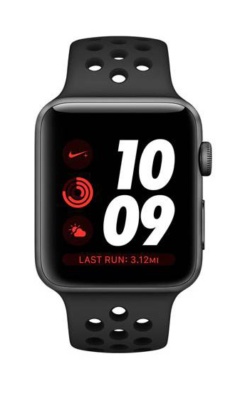 Apple Watch Series 3 Nike+ 42mm Space Alum Case with Black/Cool Gray Nike Sport Band (MQLD2) б/в